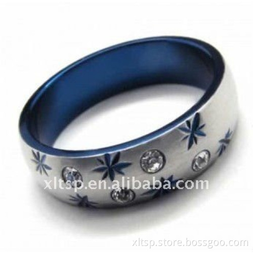 TR001 fashion Custom titanium/stainless steel ring